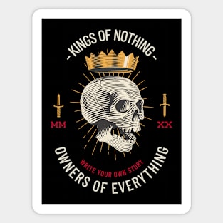 King Of Nothing Skull Crown Urban wear Magnet